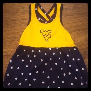 West Virginia University toddler dress